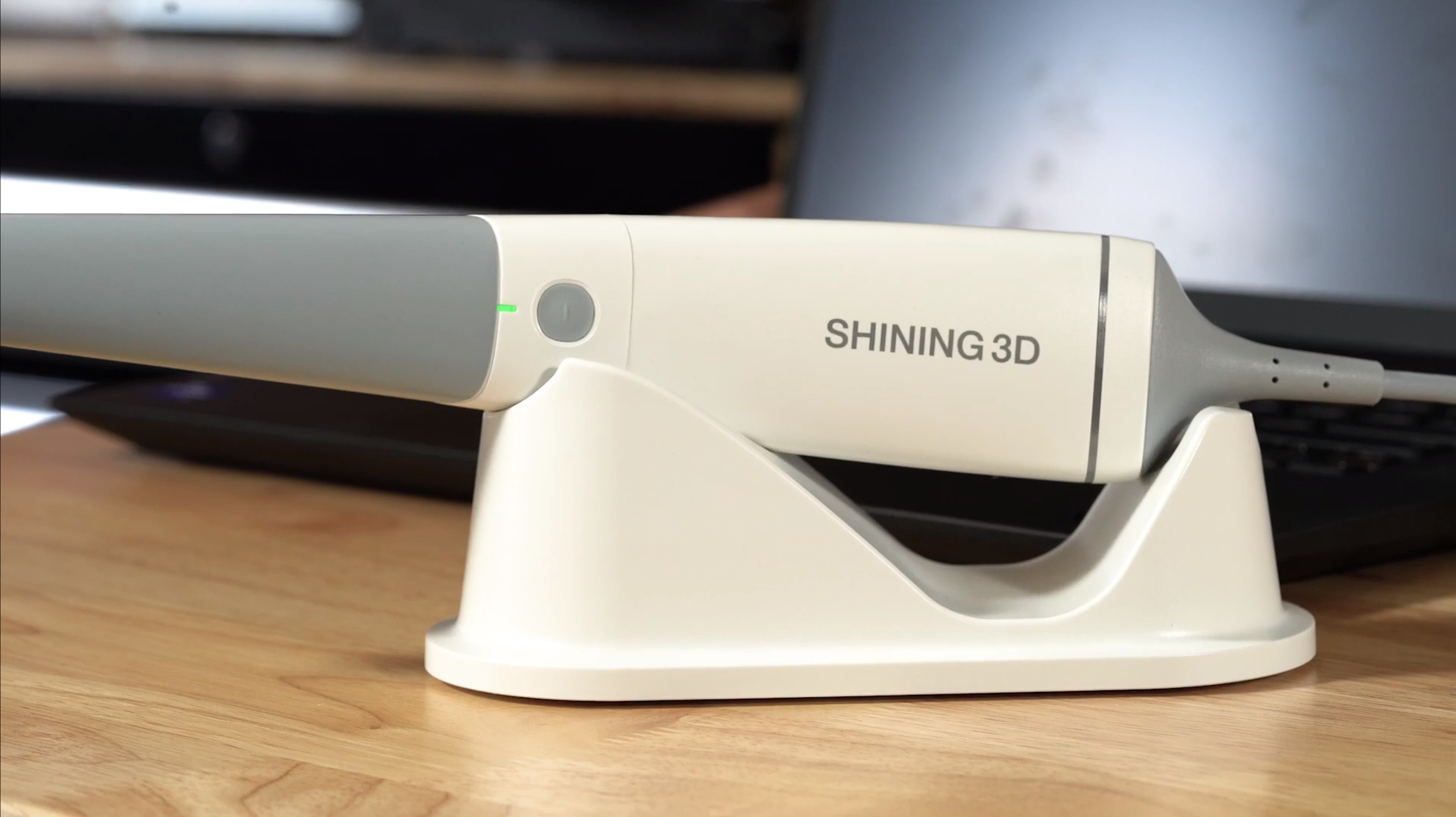 Close-up of Shining3D Aoralscan Intraoral Scanner